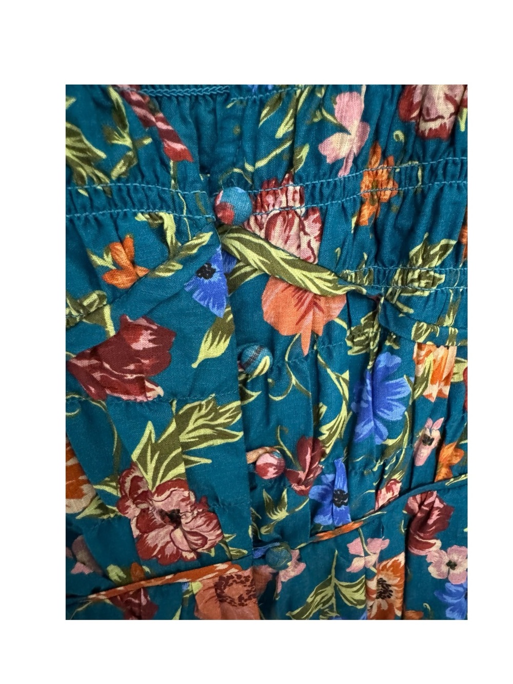 ANTHROPOLOGIE | The Peregrine Midi Dress in Iris Blue Floral, Size Med Petite - Picture 8 of 12